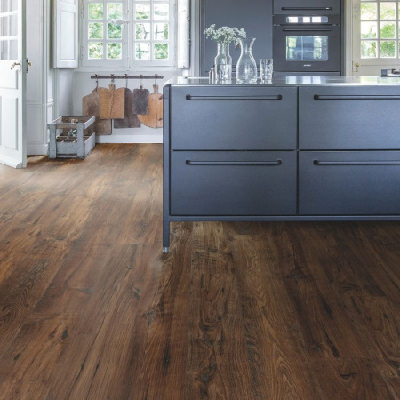 Ламинат Quick Step Eligna Wide 8 33 V4 UWH 1542 Реставрированный тёмный каштан 1380х190х8 мм — изображение 6