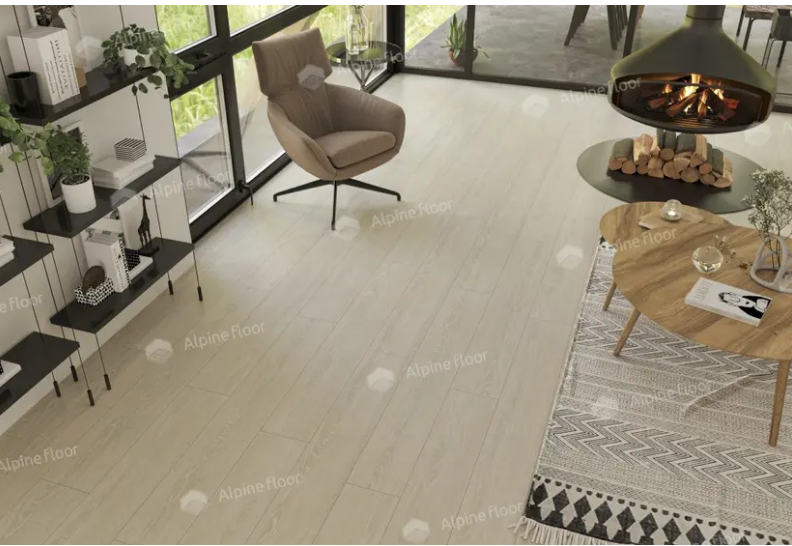 LVT ПЛИТКА ДУБ СНЕЖНЫЙ ECO 3-14