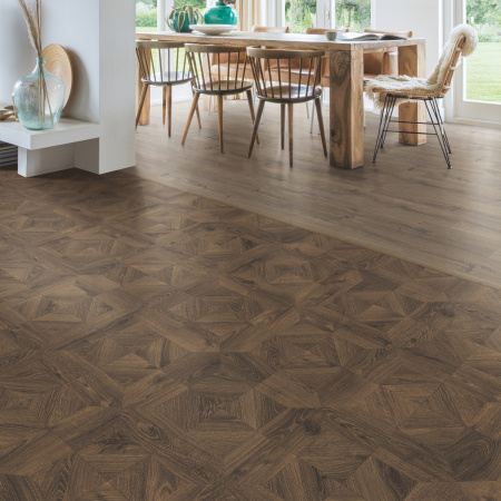 Ламинат Quick Step Impressive Patterns Ultra (Rus) IPU 4145 Дуб кофейный брашированный 1200х396х12 мм — изображение 12